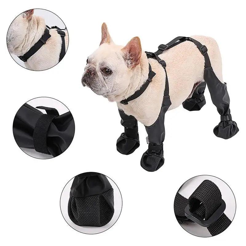 Protect Your Pup's Paws with Waterproof Anti-Slip Dog Boots - Perfect for Small to Large Dogs!