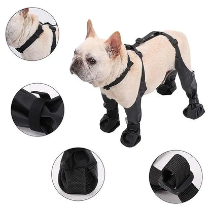 Protect Your Pup's Paws with Waterproof Anti-Slip Dog Boots - Perfect for Small to Large Dogs!